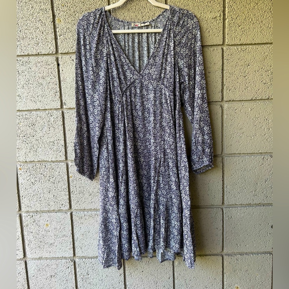 Faherty Blue Floral Dress